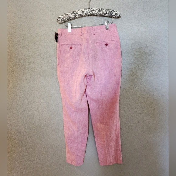 Bar lll Linen Pink Pnats Size 30w 30in Inseam New With Tags - Picture 5 of 5